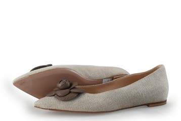 Roberto Festa Ballerinas in maat 37 Beige, Verzenden, Beige, Ballerina's, Zo goed als nieuw