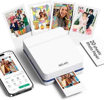 Foto printer - Pocket Printer - Fotoprinter - Wit - Nelko •, Computers en Software, Printers, Verzenden, Zo goed als nieuw