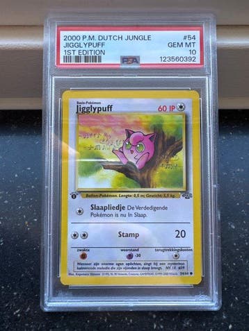 first edition jigglypuff pokemon card Jigglypuff Jungle No.039 Card