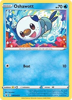 Oshawott swsh222 Sword&Shield Promos, Ophalen of Verzenden, Nieuw, Losse kaart, Foil