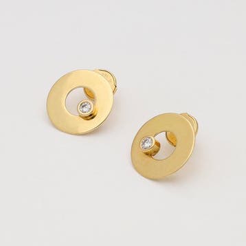 Dinh Van - Oorbellen - 18 karaat Geel goud Diamant, Nieuw