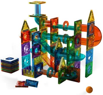 Eco Toys Knikkerbaan 105 Stuks Magnetische Tegels Bouwstenen, Kinderen en Baby's, Verzenden, Nieuw