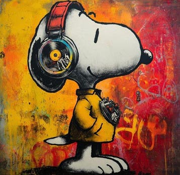 ERIC BRUMETTE - SNOOPY SAVED MY LIFE 56 - Toile L - LIMITED