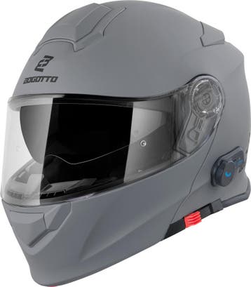 Bogotto H271 BT Bluetooth Helm Grijs, Systeemhelm, Nieuw met kaartje, Overige merken, Heren