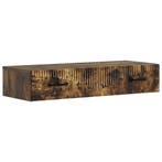 vidaXL Wandmontage Zijtafel Gerookt eiken 87,5 x 34,5 x 17, Verzenden, Nieuw