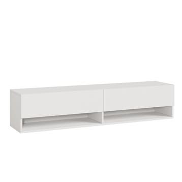 [en.casa] TV meubel Halmstad zwevend tv lowboard 140x31x30 c, Verzenden, Nieuw