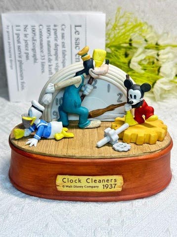 Disney - Beeld, Disney Clock Cleaners 1937 Ceramic Figurine, Nieuw
