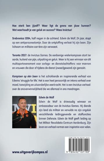 Kampioen op één been 9789492107190 Edwin de Wolf, Verzenden, Zo goed als nieuw, Edwin de Wolf