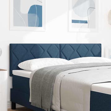 vidaXL Hoofdbord Blauw 160 cm Stof, Huis en Inrichting, Slaapkamer | Bedden, Verzenden, Nieuw, Stof