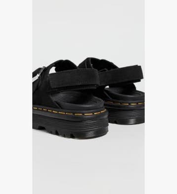 Dr. Martens ZEBZAG SANDAL SUEDE Black Unisex, Verzenden, Nieuw