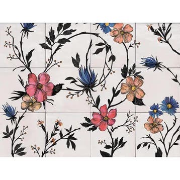 Wandtegel Marazzi Rice 45x60 cm Decor Garden A Glans Bianco, Ophalen of Verzenden, Nieuw