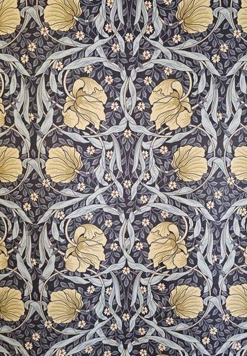 Stof Pimpernel William Morris Art Nouveau Beperkte oplage-