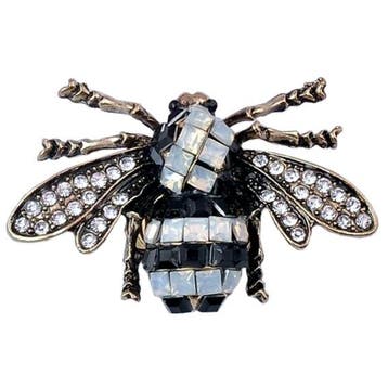 Fako Bijoux - Magnetische Broche - Bij Met Glas - Magneet, Verzenden, Nieuw