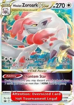 Hisuian Zoroark Vstar swsh298 Sword&Shield Promos, Ophalen of Verzenden, Nieuw, Losse kaart, Foil