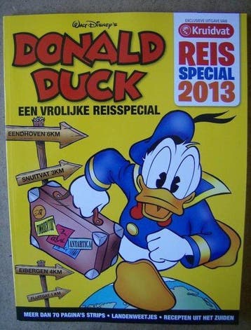Donald Duck een vrolijk reisspecial 2013 van Kruidvat, Verzenden, Gelezen