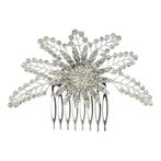 Haarspeld Sierkam Opsteekkam 11cm - Bloemvorm - Strass, Nieuw