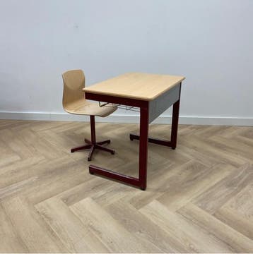complete schoolset Galvanitas 10 stuks tafels + stoelen, Huis en Inrichting, Stoelen, Ophalen of Verzenden, Gebruikt, Vijf, Zes of meer stoelen