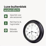 2dekans | Lucht Buitenklok - Waterdicht - Tuinklok - Retro, Ophalen of Verzenden, Zo goed als nieuw