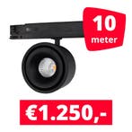 *TIP* LED Railverlichting Ultimo Zwart 10 spots + 10M rails, Ophalen of Verzenden