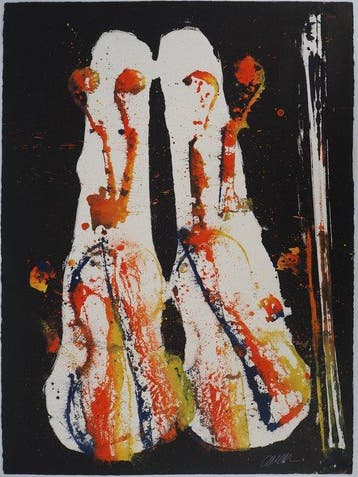 Arman (1928-2005) - Chicago Riffle : Violon abstrait