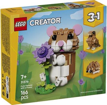 LEGO® Creator 3in1 Schattige Hamster met Bloem - 31376, Verzenden, Nieuw