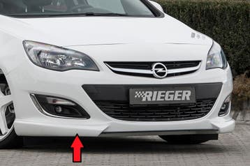 Rieger frontspoiler | Astra J: 10.12- (vanaf Facelift) - 5-d, Verzenden, Nieuw, Opel