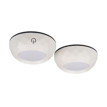 LED onderkast verlichting - Neutraal wit - Set van 2 - Wit, Ophalen of Verzenden, Nieuw