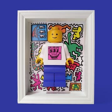 BADFACE (XXI) - Tribute to Lego Keith Haring Edition, Antiek en Kunst
