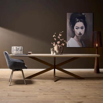 Eettafel Madison Sand | 280 cm | Deens Ovaal | Starfurn, Ophalen of Verzenden, Nieuw