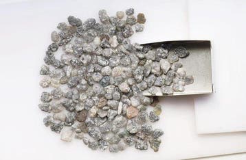 Diamant 20 ct grijze ruwe natuurlijke diamant, losse en