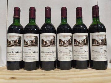 1986 Château du Mirail - Bordeaux - 6 Flessen (0.75 liter), Nieuw