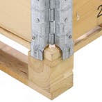 Gebruikte Opzetrand scharnierende constructie stapelbaar 4x, Ophalen of Verzenden