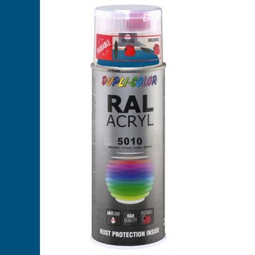 Dupli-Color Ral Acryl Ral 5010 Enzian Blauw Hoogglans 400 ml, Ophalen of Verzenden, Nieuw
