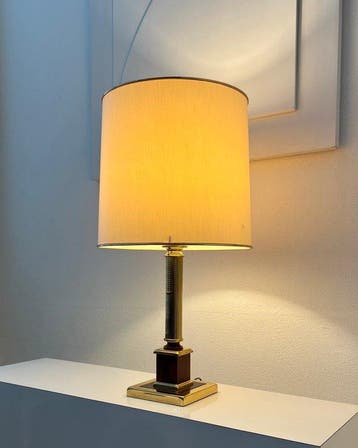 Herda Verlichting - Tafellamp - Prachtige goudkleurige, Nieuw