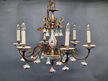 Porzellan - Plafondlamp - Metaal, Keramiek