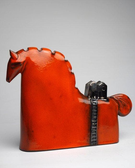 Urszula Despet - Orange Trojan Horse, Antiek en Kunst, Kunst | Designobjecten