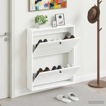 vidaXL Wandgemonteerde Schoenkast EDE 71 x 17 x 86 cm, Verzenden, Nieuw