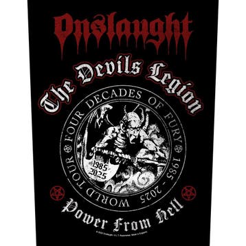 Onslaught The Devils Legion - Rugpatch officiële merchandise, Ophalen of Verzenden, Nieuw, Kleding