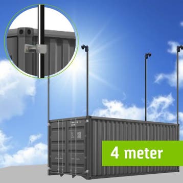 Cameramast 4 meter Ø 60mm met containerklemmen, Ophalen of Verzenden, Nieuw