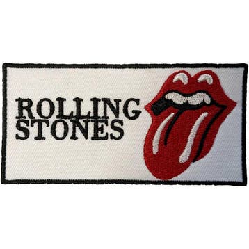 The Rolling Stones - Text Logo - Patch officiële merchandise, Ophalen of Verzenden, Nieuw, Kleding