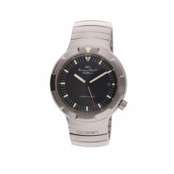 IWC Porsche Design Ocean 2000 IW3500; Vintage Heren Horlo..., Overige merken, Overige materialen, Leer, Ophalen of Verzenden