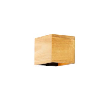 Smart wandlamp eiken hout incl. Wifi G9 - Transfer, Huis en Inrichting, Verzenden, Nieuw, Hout