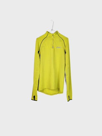 Asics Long Sleeve Heren maat S Lime Vintage, Ophalen of Verzenden, Nieuw