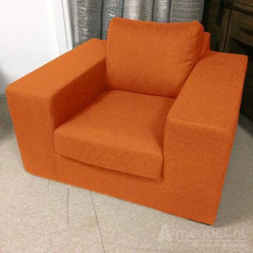 Fauteuil Lelystad - fauteuils - Cognac, Nieuw, Stof