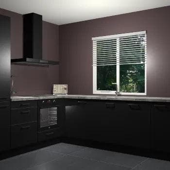 Zwart keuken Doha 37960, Verzenden, Nieuw
