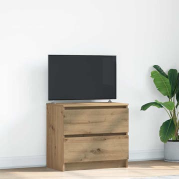 vidaXL Tv-meubel 60x35x54 cm bewerkt hout artisanaal, Verzenden, Nieuw, Overige houtsoorten
