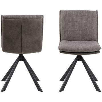 De Rebellenclub Goole Eetkamerstoel - Licht Grijs Met Mat, Huis en Inrichting, Stoelen, Ophalen of Verzenden, Zo goed als nieuw