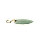 Gouden hanger met Jade (Hanger of bedel), Ophalen of Verzenden, Gebruikt, Goud, Overige merken