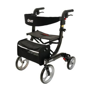 Rollator lichtgewicht Drive Nitro zwart M, Diversen, Rollators, Ophalen of Verzenden, Nieuw