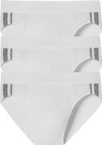 Schiesser heren Rio slip 3-pack 95/5 - White stripe - L -, Verzenden